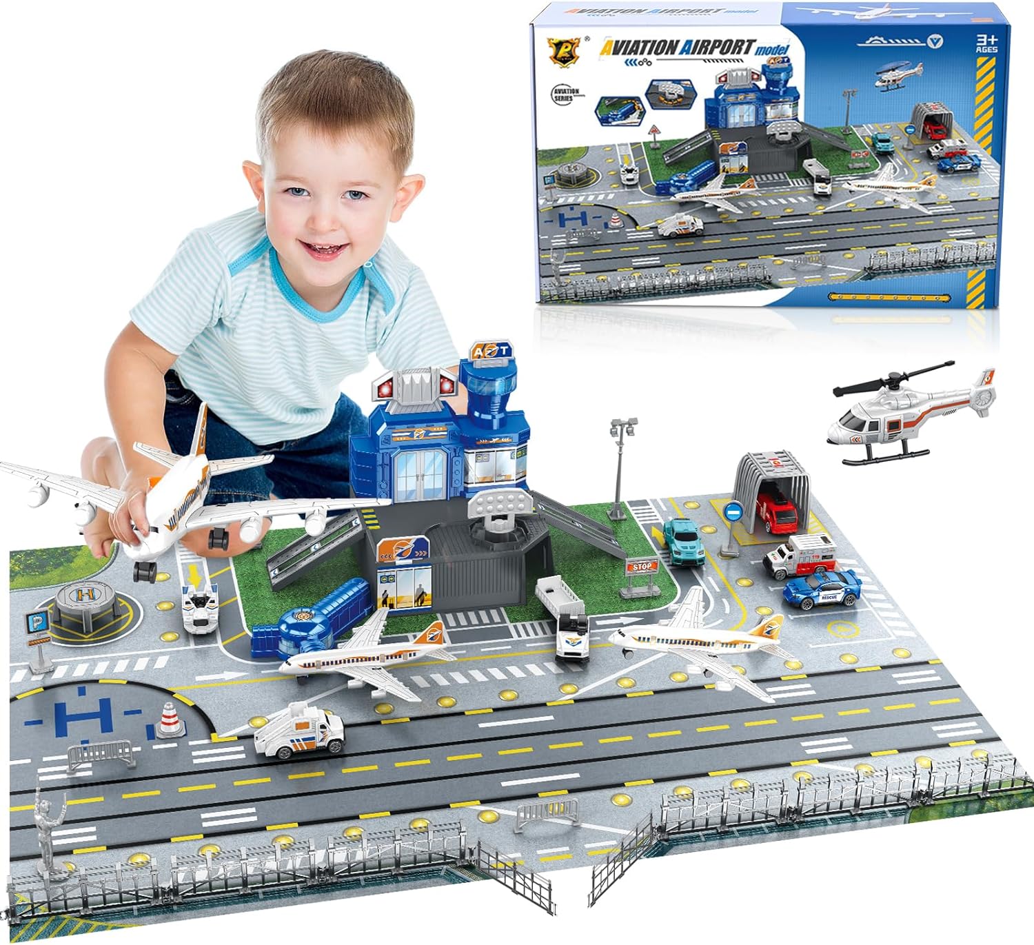 Children's Airport Scene Toy S - Play Mat ulasan dan harga