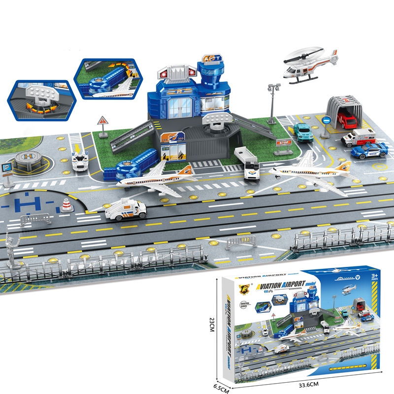 Children's Airport Scene Toy S - Play Mat ulasan dan harga