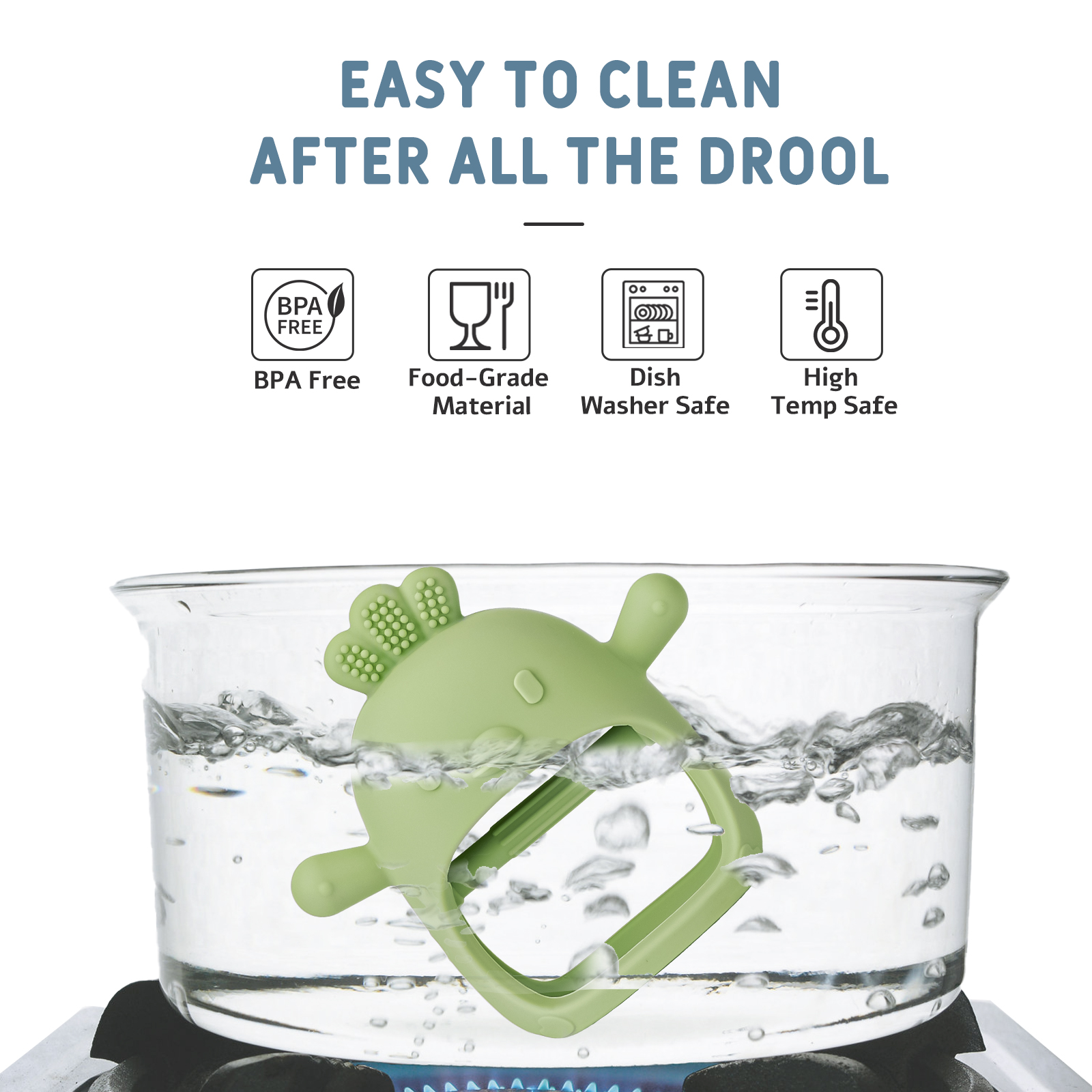 1PC Baby Teether Gloves Kids T - Teething Mitten Baby ulasan dan harga