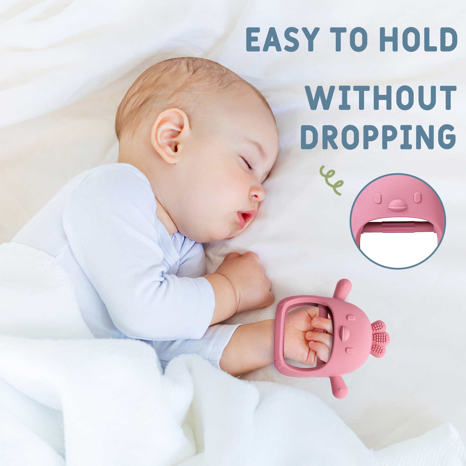 1PC Baby Teether Gloves Kids T - Teething Mitten Baby ulasan dan harga