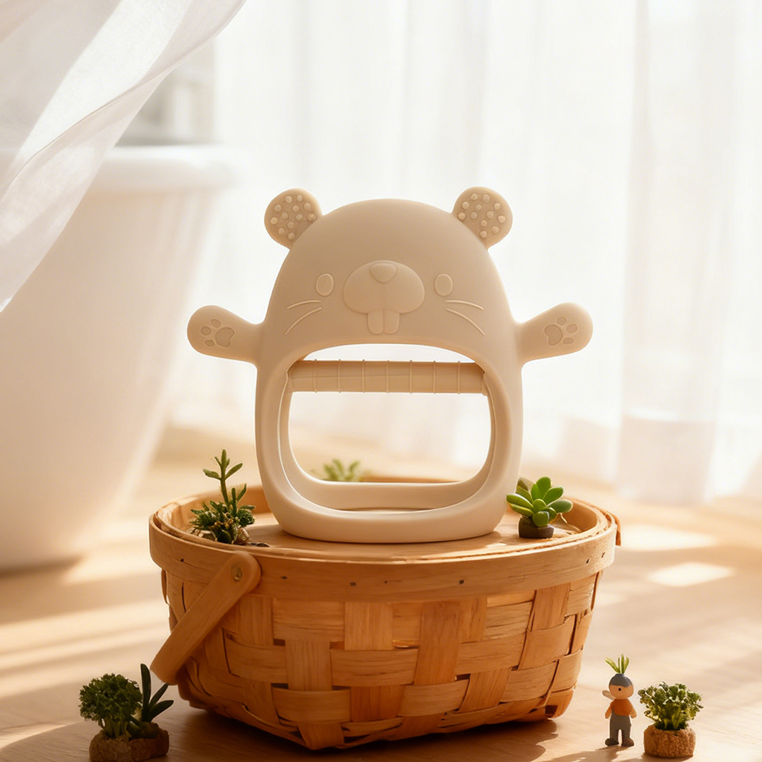 Baby Teething Toy Silicone Tee - Teething Mitten Baby ulasan dan harga