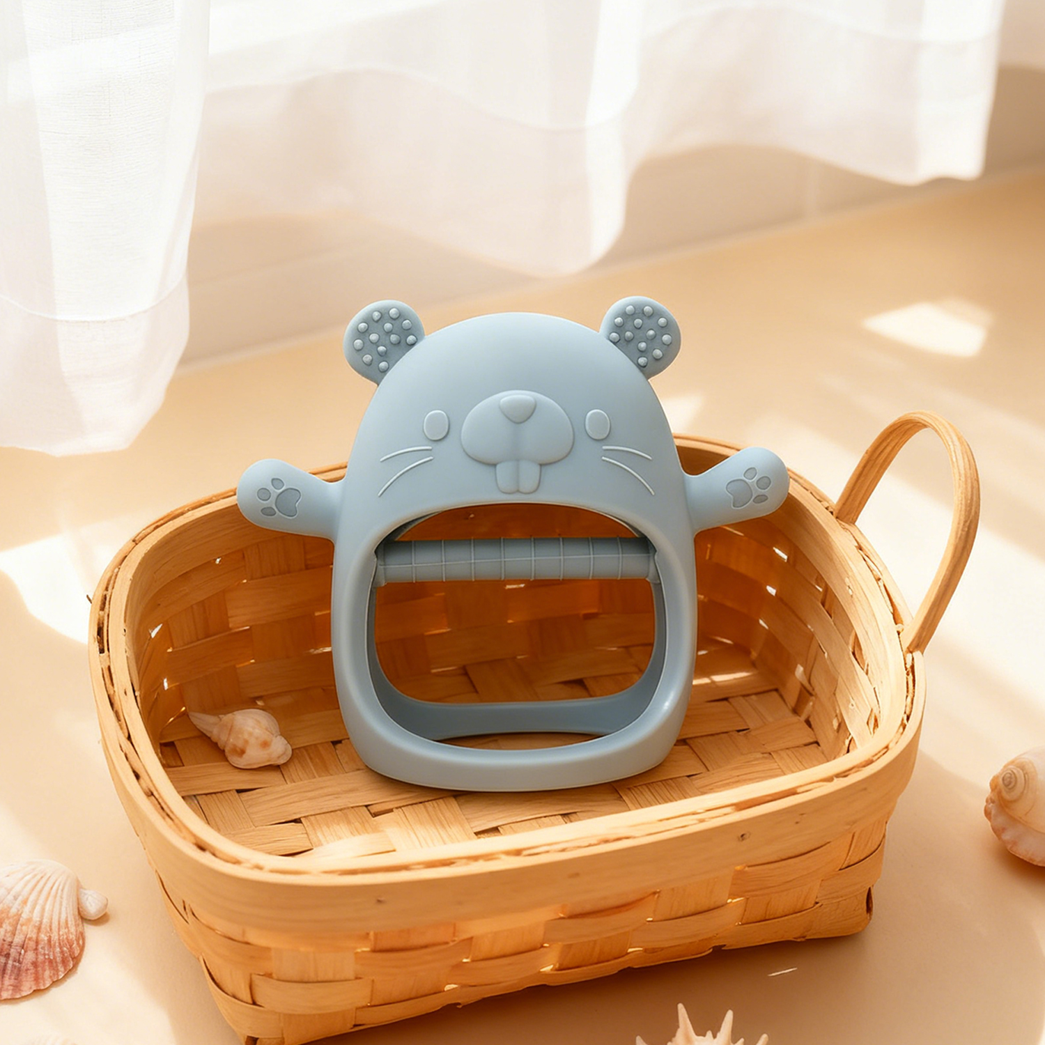 Baby Teething Toy Silicone Tee - Teething Mitten Baby ulasan dan harga