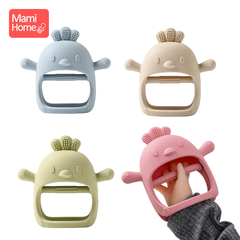 Baby Teether Chick Gloves Teet - Teething Mitten Baby ulasan dan harga
