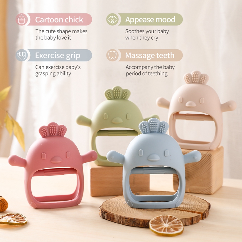 Baby Teether Chick Gloves Teet - Teething Mitten Baby ulasan dan harga
