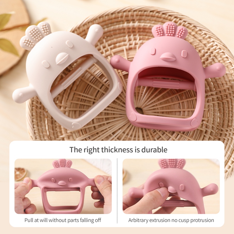 Baby Teether Chick Gloves Teet - Teething Mitten Baby ulasan dan harga
