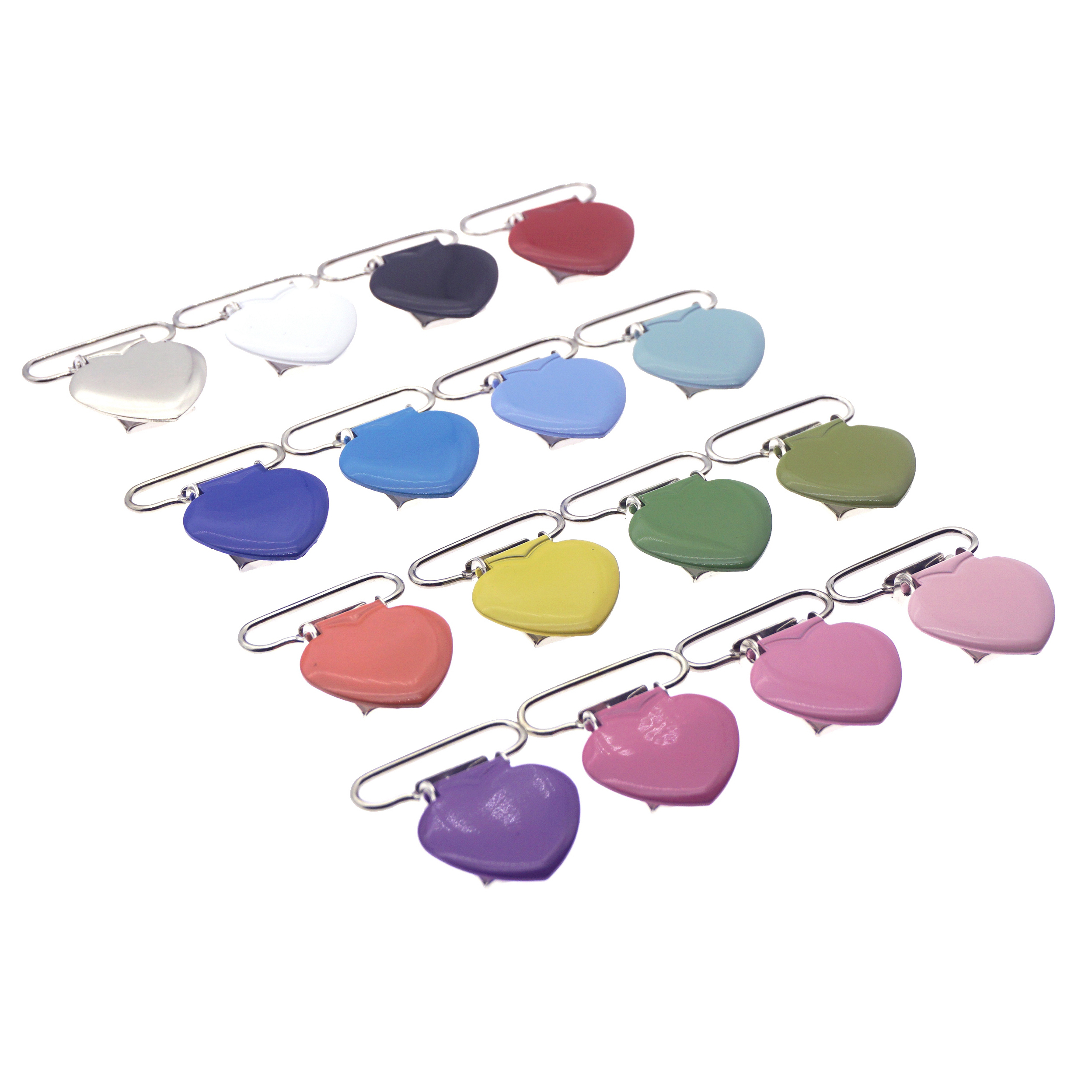 50 pcs Enamel Heart Shape Baby - Teething Mitten Baby ulasan dan harga