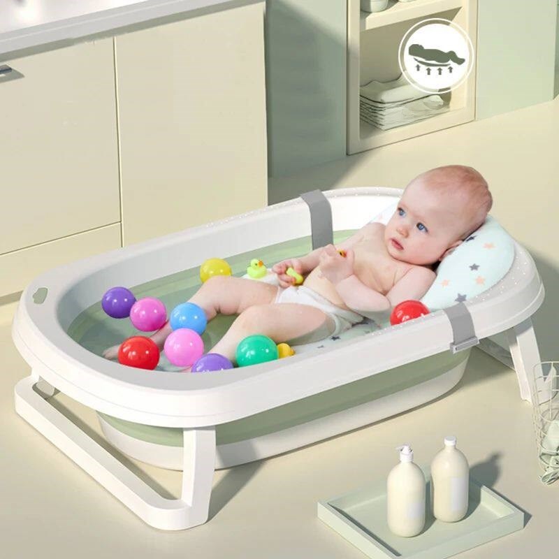 Newborn Baby Folding Bath Tub  - Baby Product Brand ulasan dan harga