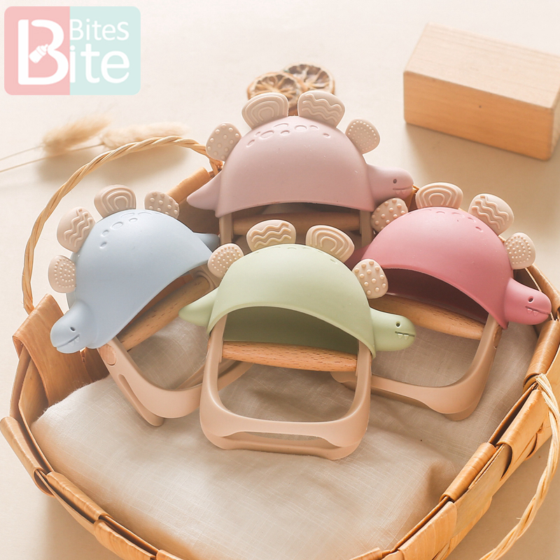 Baby Silicone Teether Dinosaur - Teething Mitten Baby ulasan dan harga