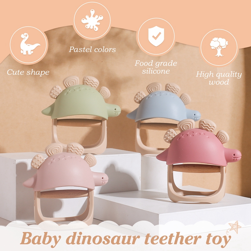 Baby Silicone Teether Dinosaur - Teething Mitten Baby ulasan dan harga