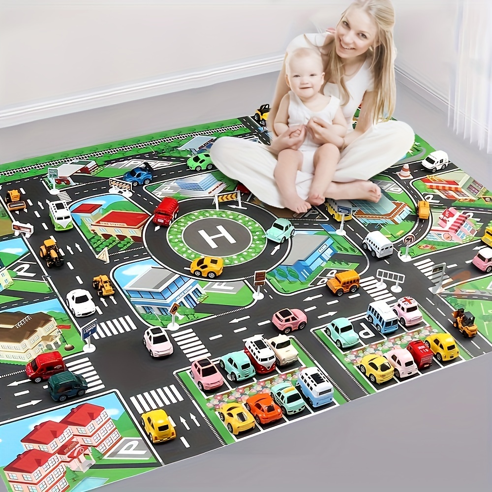 1pc, City Traffic Play Mat, La - Play Mat ulasan dan harga