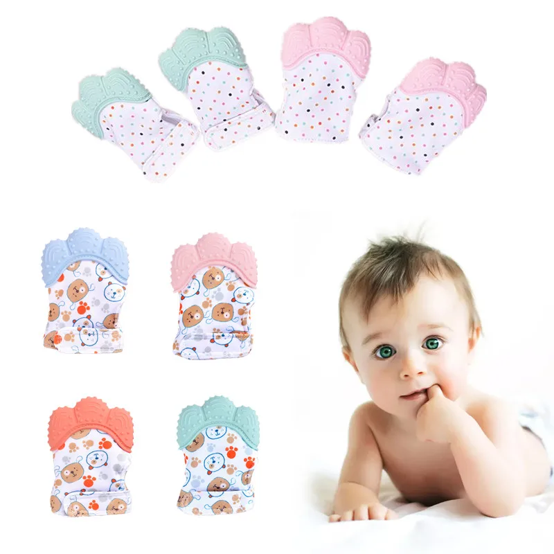 Baby Anti-Bite Silicone Gloves - Teething Mitten Baby ulasan dan harga
