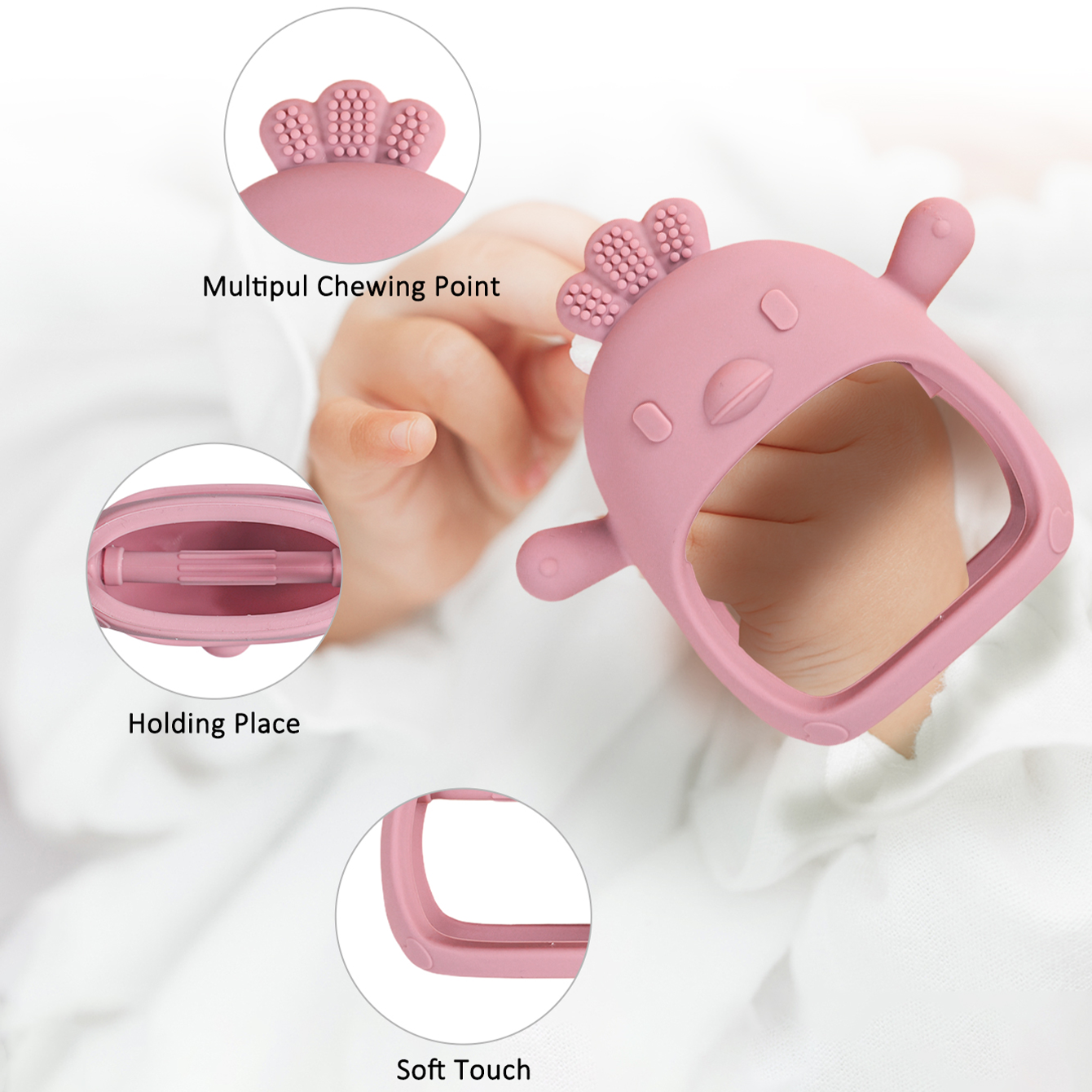Baby Teether Chick Gloves Teet - Teething Mitten Baby ulasan dan harga