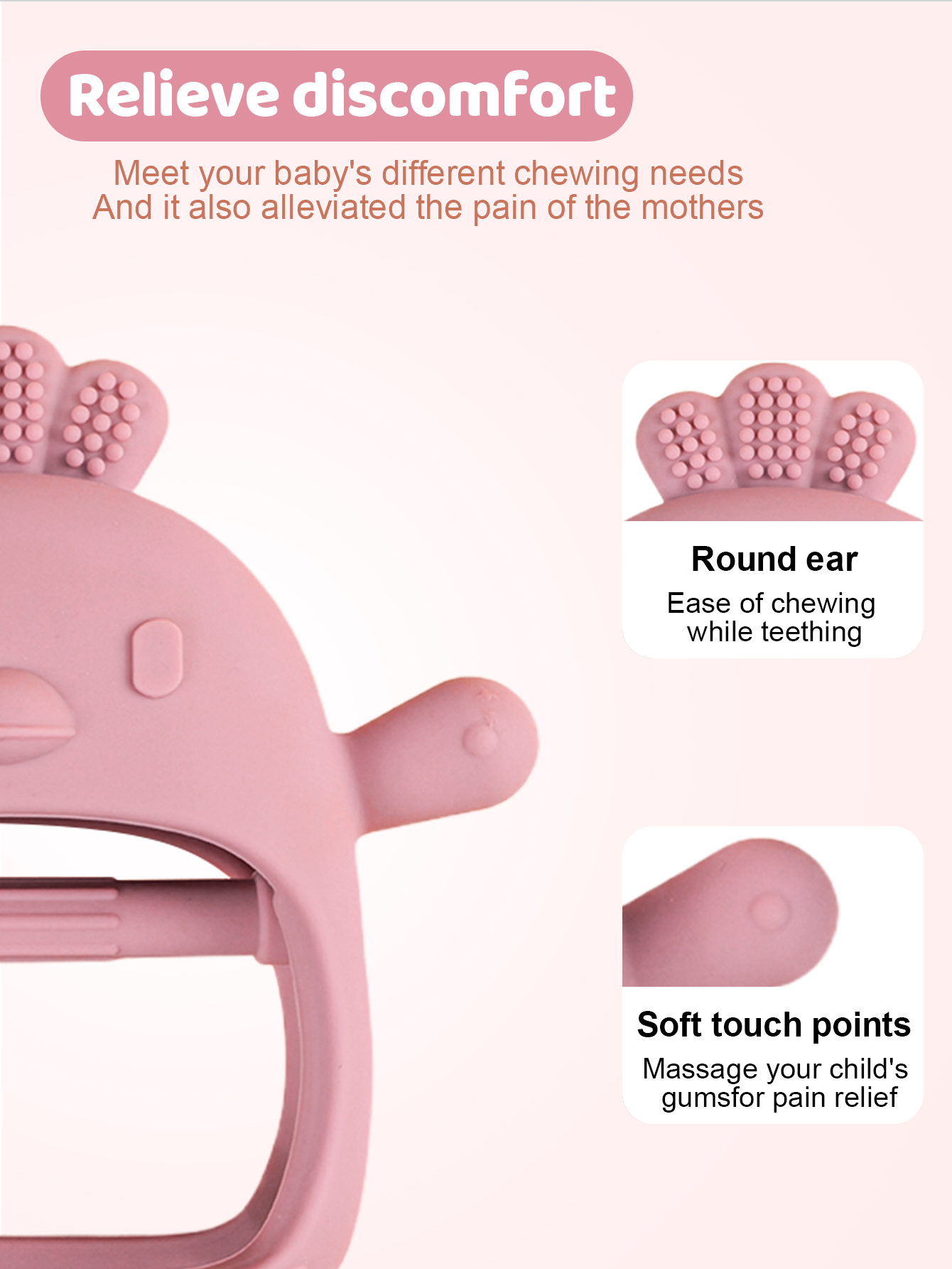 Baby Teether Chick Gloves Teet - Teething Mitten Baby ulasan dan harga